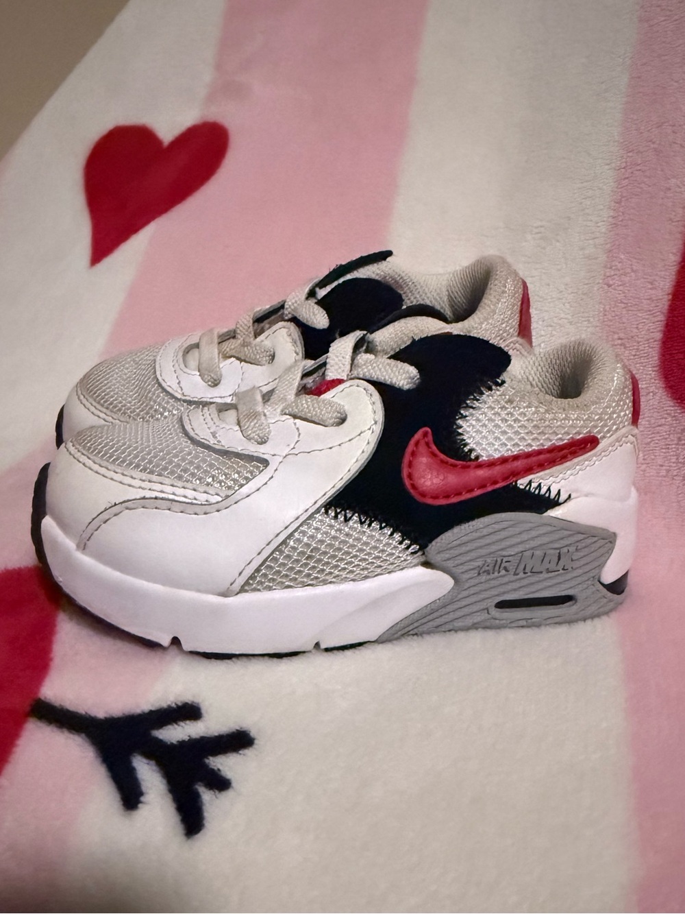 Nike Air Max Excee 'White University Red' (TD), Size 6C - Picture 3 of 5